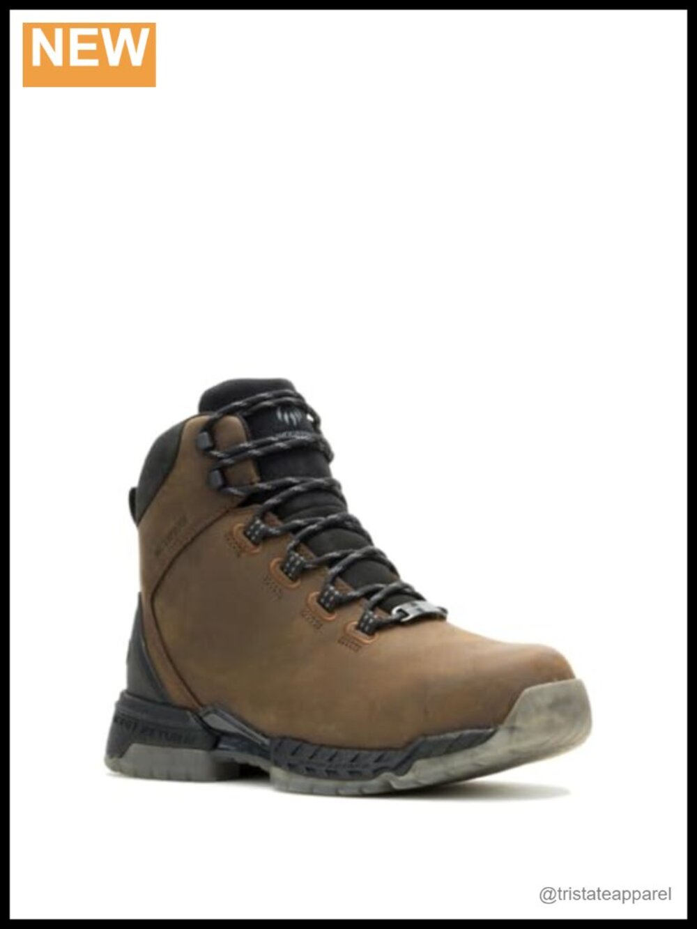 Waterproof Full-Grain Leather Work Boot Memory Foam Ankle